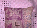 Handmade Moroccan purple Wool Pillow – Berber Tribal Decorative Cushion with Unique Patterns | 18x19 inches wool pillow by 100kends
