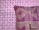Handmade Moroccan purple Wool Pillow – Berber Tribal Decorative Cushion with Unique Patterns | 18x19 inches wool pillow by 100kends