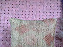 Textured Moroccan Wool Pillow in Faded Pink & Beige | Handmade Boho Cushion Cover with Pastel Accents | 18 x 20 inches pillow by 100kends