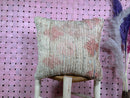 Textured Moroccan Wool Pillow in Faded Pink & Beige | Handmade Boho Cushion Cover with Pastel Accents | 18 x 20 inches pillow by 100kends