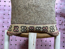 Handmade Moroccan Wool Pillow in Natural Brown with Tribal Motif – Rustic Boho Cushion Cover – Unique Vintage Style – 17 x 17 inches pillow
