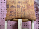Handmade Moroccan Wool Pillow – Boho Kilim Cushion with Tribal Geometric Patterns – Earthy Tones – 20 x 19 inches pillow cover by 100kends