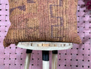 Vintage Moroccan Wool Pillow with Soft Mauve & Earth Tones – Handwoven Tribal Pattern – Boho Cushion Cover – 18x19 wool pillow by 100kends