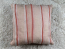 Vintage Moroccan Wool Pillow with Soft Mauve & Earth Tones – Handwoven Tribal Pattern – Boho Cushion Cover – 18x19 wool pillow by 100kends