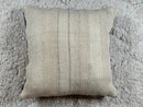 Moroccan Wool Pillow Handmade Berber Cushion Cover with Tribal Boho Patterns in Rustic Red and Beige for Sofa or Bed – 19x19 inches pillow
