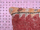 Moroccan Wool Pillow with Tribal Pattern – Handwoven Red Cushion for Boho Living Room Decor – 19x19 wool moroccan pillow cover by 100kends