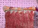 Moroccan Wool Pillow with Tribal Pattern – Handwoven Red Cushion for Boho Living Room Decor – 19x19 wool moroccan pillow cover by 100kends