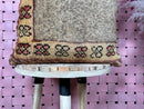 Handmade Moroccan Wool Pillow with Geometric Berber Pattern in Pink and Red – Tribal Home Décor – 16x16 inches wool pillow by 100kends