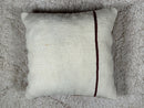 Handmade Moroccan Wool Pillow with Geometric Berber Pattern in Pink and Red – Tribal Home Décor – 16x16 inches wool pillow by 100kends