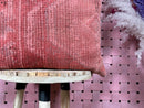 Handwoven Vintage Moroccan Wool Pillow – Boho Tribal Berber Floor Cushion in Red Tones – Wool Throw Pillow – 20 x 19 inches wool pillowcase