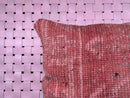 Handwoven Vintage Moroccan Wool Pillow – Boho Tribal Berber Floor Cushion in Red Tones – Wool Throw Pillow – 20 x 19 inches wool pillowcase
