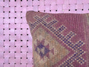 Boho Moroccan Wool Pillow with Geometric Tribal Design – Kilim Vintage Cushion Cover – Handmade 18 Inch Wool Pillow – 18x18.50 inches pillow
