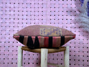 Vintage Moroccan Wool Pillow Cover with Tribal Geometric Patterns in Faded Rose and Beige - Rustic Handmade Cushion 18x19 inch pillow cover