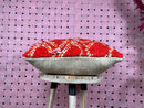 Handmade Moroccan Wool Pillow Red Boho Cushion Ethnic Berber Decor Sofa Throw Kilim Unstuffed 19x19 Inches wool pillow cover by 100kends