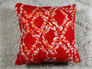 Handmade Moroccan Wool Pillow Red Boho Cushion Ethnic Berber Decor Sofa Throw Kilim Unstuffed 19x19 Inches wool pillow cover by 100kends