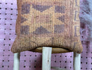Vintage Morocan Wool Pillow with Tribal Star Design in Earthy Tones – Square Handwoven Cushion Cover – 20x20 inches pillow cover by 100kends