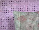 Textured Moroccan Wool Pillow in Faded Pink & Beige | Handmade Boho Cushion Cover with Pastel Accents | 18 x 20 inches pillow by 100kends