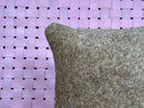 Handmade Moroccan Wool Pillow in Natural Brown with Tribal Motif – Rustic Boho Cushion Cover – Unique Vintage Style – 17 x 17 inches pillow