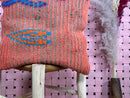 Handwoven Moroccan Wool Pillow – Tribal Pattern in Red, Blue, Orange – Cultural Accent Cushion – Boho Decor – 20 x 19 inches pilow cover