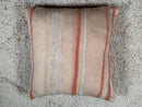 Handwoven Moroccan Wool Pillow – Tribal Pattern in Red, Blue, Orange – Cultural Accent Cushion – Boho Decor – 20 x 19 inches pilow cover