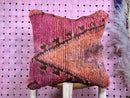 Handmade Moroccan Wool Pillow – Vintage Tribal Design in Warm Tones – Soft Berber Cushion Cover – Unstuffed – 20 x 19 inches pillow cover