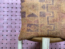Handmade Moroccan Wool Pillow – Boho Kilim Cushion with Tribal Geometric Patterns – Earthy Tones – 20 x 19 inches pillow cover by 100kends