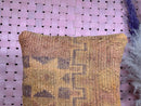 Handmade Moroccan Wool Pillow – Boho Kilim Cushion with Tribal Geometric Patterns – Earthy Tones – 20 x 19 inches pillow cover by 100kends