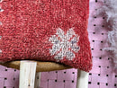 Vintage Moroccan Wool Pillow with Red Geometric Design and Boho Floral Accent - Tribal Handmade Cushion Cover - 20 x 20 inches pillow cover