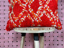Handmade Moroccan Wool Pillow Red Boho Cushion Ethnic Berber Decor Sofa Throw Kilim Unstuffed 19x19 Inches wool pillow cover by 100kends